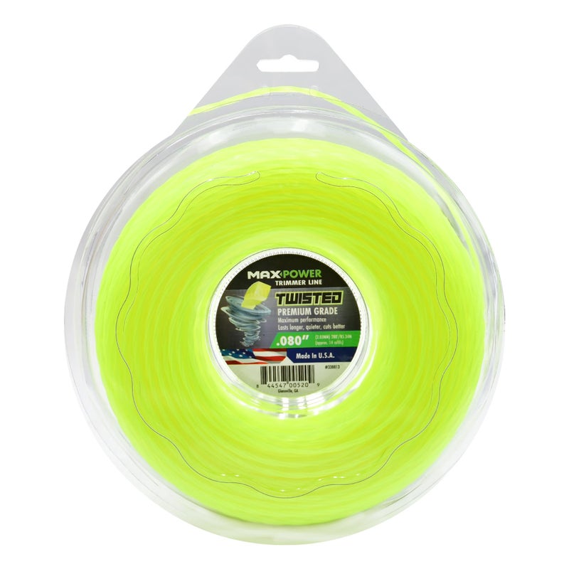 MaxPower 338813 0.080-in Premium Twisted Trimmer Line, 280-Foot Length - Image 1
